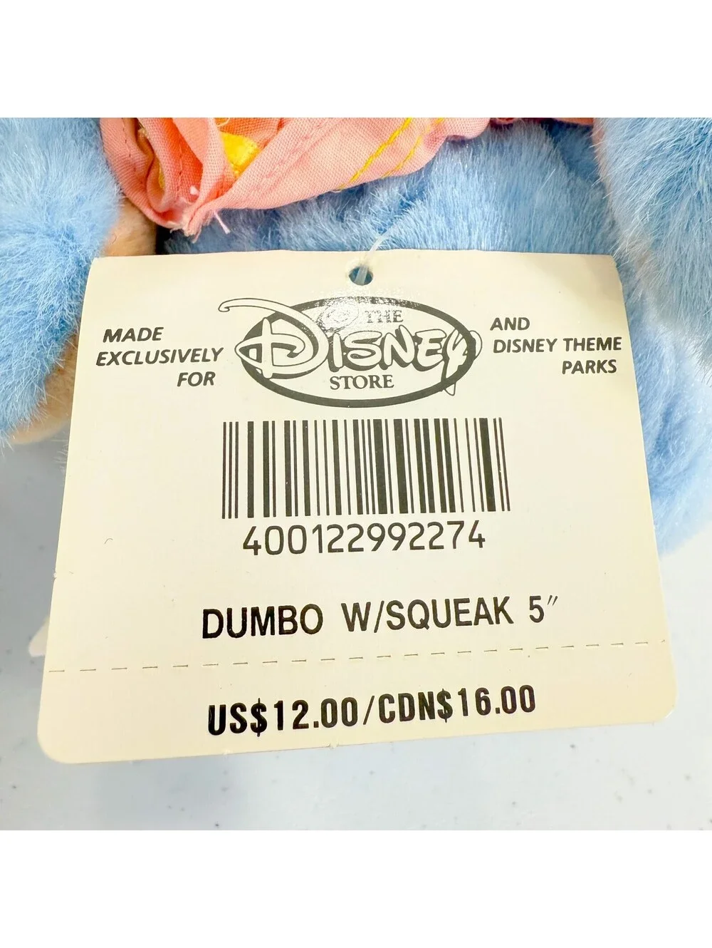Vintage Disney Parks Dumbo w/ Squeak 5